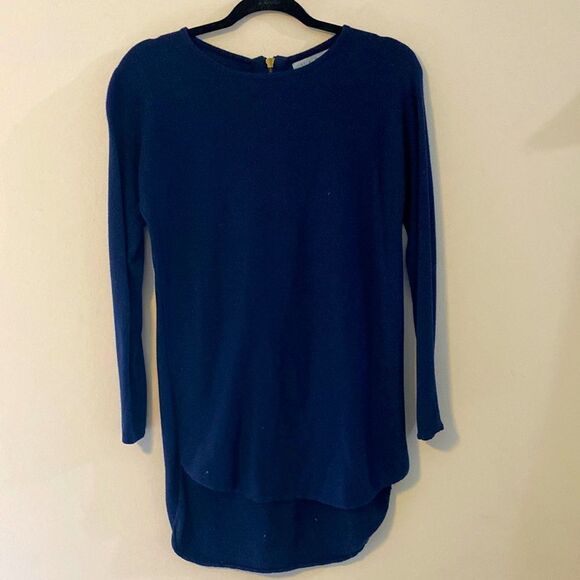 Joan Vass Dresses & Skirts - Vass Joan Vass, Navy Long Sleeve Sweater Dress, Size S, EUC